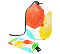 Eslifey Grande borsa per il trucco con coulisse, testa di unicorno con corona di fiori oro rosa glitter corno modello viaggio borsa cosmetica portatile borsa organizer per trucco, Multicolore 8.,