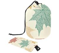 Eslifey La grande borsa di trucco del cordone del barilotto, l'acero colorato lascia la borsa cosmetica di viaggio portatile compone la, Multicolore, 9.9x6.9in/25.2x17.6cm