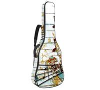 Eslifey Seacoast - Borsa per chitarra acustica con tracolla regolabile, pittura a olio, 40 41 42 pollici, Colore 5, 42.9x16.9x4.7 in
