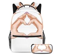 Eslifey Set di matite e astuccio per la scuola, set di libri per studenti, Multicolore 6., pencil case:7.5x3x1.5in/backpack:11.5x8x16 in, Zaini Daypack