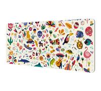 Eslifey Tappetino per mouse extra large, con simboli tradizionali del Messico, tappetino per mouse esteso da scrivania con base in gomma antiscivolo, protezione per gamer, ufficio e casa, 40 x 89,5 cm