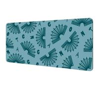 Eslifey Tappetino per mouse extra large, motivo tango argentino verde bandoneon, tappetino per mouse esteso da scrivania con base in gomma antiscivolo, tappetino protettivo per gamer, ufficio e casa