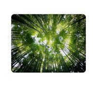 Eslifey Tappetino per mouse rettangolare, con incredibile foresta di bambù verde, con base in gomma antiscivolo, protezione per gamer, ufficio e casa, 28 x 22,9 cm