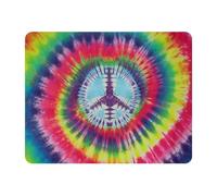 Eslifey Tappetino per mouse rettangolare, con scritta "No War Peace Sign", con base in gomma antiscivolo, protezione per scrivania, per gamer, ufficio e casa, 28 x 22,9 cm