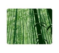 Eslifey Tappetino per mouse rettangolare, motivo foresta di bambù, con base in gomma antiscivolo, protezione per scrivania, per gamer, ufficio e casa, 28 x 22,9 cm