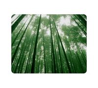 Eslifey Tappetino per mouse rettangolare, motivo: foresta di bambù, con base in gomma antiscivolo, protezione per scrivania, per gamer, ufficio e casa, 28 x 22,9 cm
