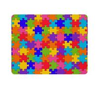 Eslifey Tappetino per mouse rettangolare, motivo: puzzle arcobaleno con base in gomma antiscivolo, protezione per gamer, ufficio e casa, 28 x 22,9 cm