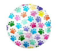 Eslifey Tappeto a pelo lungo extra large, morbido, a pelo lungo, 160 cm, per soggiorno e camera da letto, decorazione per la casa, corridoio, con impronta di zampa di animale