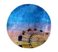 Eslifey Tappeto a pelo lungo extra large, morbido, a pelo lungo, 160 cm, per soggiorno e camera da letto, decorazione per la casa, corridoio, ruota panoramica, fiaba