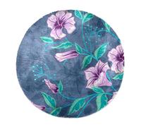 Eslifey Tappeto a pelo lungo extra large, morbido, a pelo lungo, 160 cm, per soggiorno e camera da letto, decorazione per la casa e il corridoio, motivo: fiori del mattino