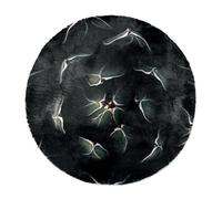 Eslifey Tappeto moderno a pelo lungo, grande, soffice, decorazione per soggiorno e camera da letto, con vista dall'alto, piante grasse, tappeto a pelo lungo, 120 cm