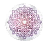 Eslifey Tappeto moderno a pelo lungo, grande, soffice, decorazione per soggiorno e camera da letto, motivo mandala orientale, 120 cm