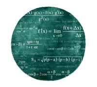 Eslifey Tappeto shaggy morbido e lussuoso, 70 cm, con formule matematiche e fisiche, tappeto moderno e antiscivolo da interni, elemento d'arredo per casa, camera da letto, camera dei bambini e