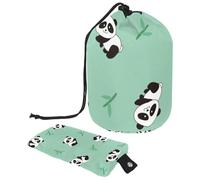 Eslifey Trousse da viaggio per cosmetici a cilindro, borsa multifunzionale per articoli da toeletta con tasca portaoggetti rotonda, motivo con gatto fortunato Maneki-Neko seduto con fiori, Multicolore