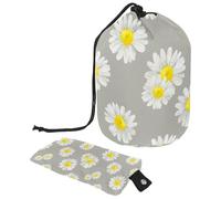 Eslifey Trousse da viaggio per cosmetici, borsa per il trucco, multifunzionale, borsa da toeletta rotonda, organizer con teschio messicano con motivo "Giorno dei morti", Multicolore 9,