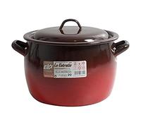 Esmaltaciones La Estrella Fuego - Pentola bombata con Coperchio, 20 cm, 5 l