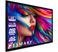 ESMART Economia EXF Tela con cornice 200 x 113 cm (90") | Formato 16:9 | Schermo per proiezione home cinema proiettore con cornice schermo LCD LED
