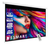 ESMART Economia EXM Schermo del motore 217 cm Immagine 180 x 101 cm (81") | Formato 16:9 | Telecomando | Schermo del motore dello schermo di proiezione del proiettore elettrico dell'home cinema LCD