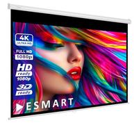 ESMART Economia EXR Schermo di rollo manuale 157 cm Immagine 140 x 79 cm (63") | Formato 16:9 | Schermo per proiezione proiettore home cinema Schermo per tende a rullo LCD LED