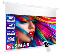 ESMART Professionale MIMOTO ACUSTICO Schermo del motore 244 x 137 cm (110") 16:9 | Telecomando programmabile | Dello schermo di proiezione del proiettore elettrico per home cinema LCD LED