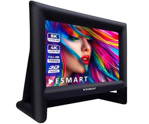 ESMART PUBLIC AIR 18 Schermo gonfiabile da esterno 372 x 183 cm (160") 16:9 Schermo per proiettore e cinema con ventilatore e borsa da trasporto | Proiezione frontale e posteriore | Montaggio rapido