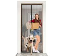 ESMAYULO Zanzariera Magnetica 60x210 cm, Adatto per Caravan, Facile da Installare, Senza Bisogno di Attrezzi, Adatto ai Bambini e Agli Animali Domestici. Nero