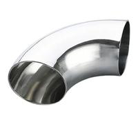 esmen 1 Pezzo 304 Acciaio Inossidabile Gomito 90 Gradi Angolo Curva Tubo OD 38 mm 63 mm Sanitario Saldatura Testa a Testa Tubo di Scarico Automobile marmitta Giri(60 x 2mm)