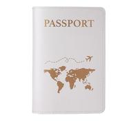 esmen Borsa for passaporto, custodia protettiva, for documenti d'identità, porta, borsa da viaggio for, portafoglio sottile(Wit)