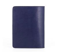 esmen Borsa for passaporto in pelle bovina, porta carte vintage in conciata al vegetale, portadocumenti da viaggio, portafoglio, custodia for(Blauw)