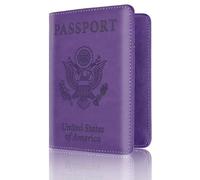 esmen Passoport Cover US Passaporto Custodia Protettiva Biglietto Aria Porta Passaporto Borsa Passaporto Multi-Card Clip Passaporto Portafoglio Custodia per Passaporto Custodia per Passaporto, Viola