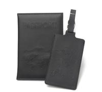 esmen Porta del passaporto BagGAgage Tag set PU Verifica per viaggio Passaporto Porta del bagaglio Dispositivo di carta d'identità Borsa Passaporto in pelle vegana Custodia Custodie per passaporto
