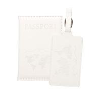 esmen Porta del passaporto BagGAgage Tag set PU Verifica per viaggio Passaporto Porta del bagaglio Dispositivo di carta d'identità Borsa Passaporto in pelle vegana Custodia Custodie per passaporto