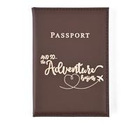 esmen Portapassaporto sottile da viaggio, custodia protettiva for passaporto, comoda borsa portadocumenti portatile, for(Light blue)