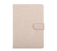 esmen Quaderno con copertina in cotone e lino, manuale di viaggio diario materiale scolastico, da 350 g(Beige)