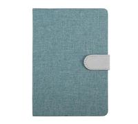 esmen Quaderno con copertina in cotone e lino, manuale di viaggio diario materiale scolastico, da 350 g(Blauw)