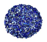 esmen Scaglie di Cristallo Lapislazzuli Naturale per Decorazione Acquario Paesaggistica Ornamento Vaso da Fiori 500g 3-9mm Blu Scuro(5-7mm 500g)