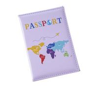 esmen Trove Passport Hold Book Cover Passaporto Custodia per passaporto thin Borsa di stoccaggio(Lila)