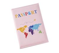 esmen Trove Passport Hold Book Cover Passaporto Custodia per passaporto thin Borsa di stoccaggio(Roze)