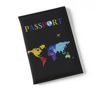 esmen Trove Passport Hold Book Cover Passaporto Custodia per passaporto thin Borsa di stoccaggio(Svart)