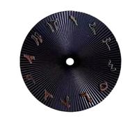 esmen UAE Accessori per orologi Quadrante a chiodo da 28,5 mm, venatura verticale, orologio automatico NH35(Svart)