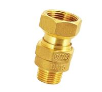 esmen UAE Valvola di ritegno per contatore Acqua in Ottone, valvola unidirezionale Tutto Rame 3/4", 1", 1¼" Pre/Post contatore, Alto Flusso Raccordo rapido(3/4'' A)