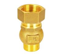 esmen UAE Valvola di ritegno Verticale ad Alto Flusso in Ottone, valvola antiriflusso Tipo Unione per Tubo Acqua 3/4" o 1", Filettatura Interna/Esterna Raccordo rapido(3/4''Outer to Inner)