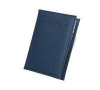 ESMENATZLS 1pc PU Custodia In Pelle Possport Della Copertura per il Mondo di Viaggio Passaporto Protector Organizer Universale Del Supporto Del Sacchetto Del, Blu scuro, Taglia unica