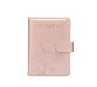 ESMENATZLS Antifurto Turismo Globale Passaporto Copertura Portafoglio Borsa Uomini Donne ID Indirizzo Titolare della Carta Portatile Accessori Da Viaggio, rosa, Taglia unica