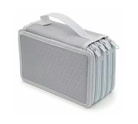 ESMENATZLS Astuccio a 72 fori a 4 strati Kawaii scatole di matita per ragazze organizer per penne astuccio arte materiale scolastico carino cancelleria, Grigio, Taglia unica