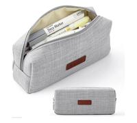 ESMENATZLS Astuccio per ragazze e ragazzi Kawaii scatola per penne lavabile multicolore astuccio carino opzionale per il ritorno a scuola cancelleria, Grigio, One size