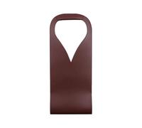 ESMENATZLS Borsa regalo per vino, riutilizzabile, in pelle, a doppio strato, per champagne, birra, regalo per compleanni, addio al nubilato, Rosso vinaccia, 42x17cm