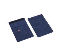 ESMENATZLS Portafoglio da uomo in pelle PU da viaggio passaporto borsa carta maschio accessori da viaggio a mano porta passaporto biglietti da visita portafoglio, Blu, Taglia unica