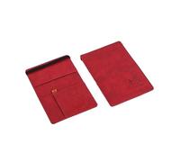 ESMENATZLS Portafoglio da uomo in pelle PU da viaggio passaporto borsa carta maschio accessori da viaggio a mano porta passaporto biglietti da visita portafoglio, Rosso, Taglia unica