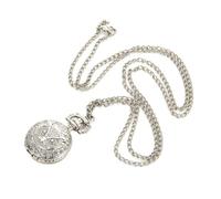 ESMENATZLS Vintage Pocket Piccolo Orologio Steampunk Quarzo con Catena Hollow Cuore Cover Collana Bronzo Colore Lega Orologio Uomo Regalo, Gufo, misura unica